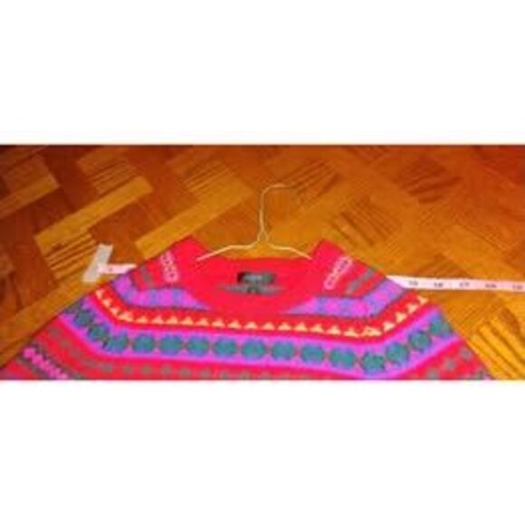 J Crew Sweater Fair Isle Holly Holiday Wool Colorful Crewneck Cozy Women's (S) - Picture 2 of 10